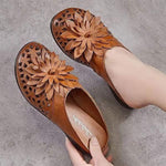 Women's Retro Hollow-Out Soft Sole Slippers 76874536C