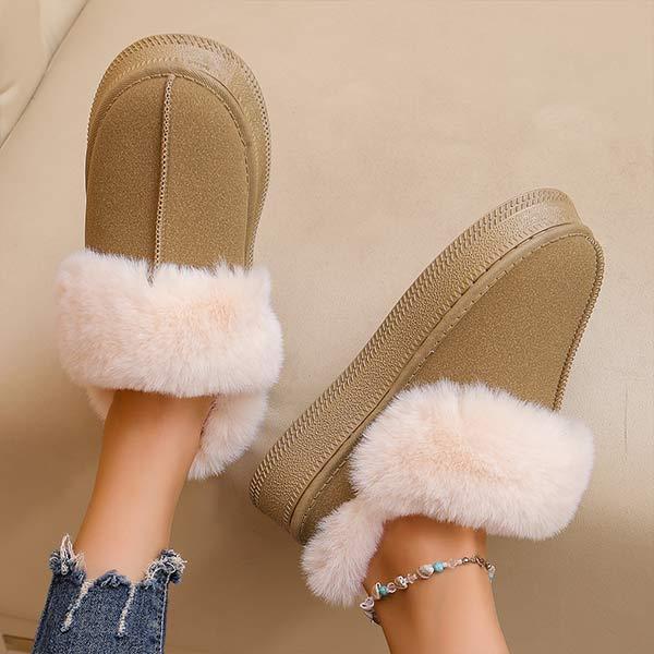 Women's Fleece-Lined Slip-On Mule Slippers 65092437C