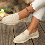Women's Casual Flat Fly Knit Slip-On Shoes 49994671C