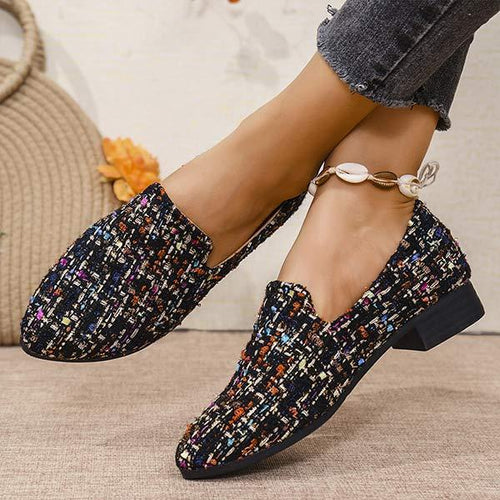 Women's Pointed Toe Fabric Slip-On Shoes 41993071C