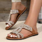 Women's Vintage Bohemian Rhinestone Sandals 28578218C