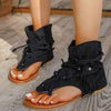 Women's High-Top Thong Flat Fringe Sandals 42535402C