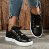 Women's Fashion Round Toe Lace-Up Sneakers 48786548S