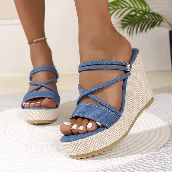 Women's Platform Wedge Convertible Sandals 10023517C