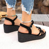 Women's Thick-Platform Wedge Heel Waterproof Strap Sandals 99227824C