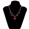 Colorful Irregular Stone Beads Star Necklace 55456608S