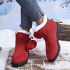 Women's Cute Plush-Lined Short Boots with Fluffy Cuffs 98682670C