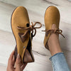 Women's Retro Colorblock Lace-up Flat Casual Shoes 22892771S