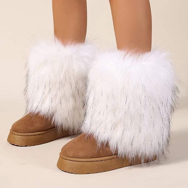 Women's Stylish Warm Fluffy Snow Boots 87035175C