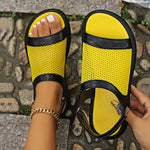 Women's Breathable Net Velcro Flat Casual Sandals 64967313S