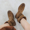 Women's Retro Short Slouchy Martin Boots 89783539C