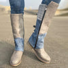 Women's Round Toe Flat Over-the-Knee Boots 62001054C