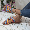 Women's Round Toe Colorful Braided Flat Slippers 31584995C