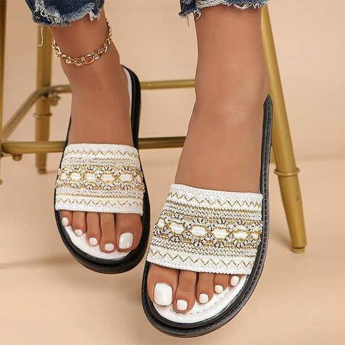 Women's Platform Ethnic Style Beach Sandals 05748434C