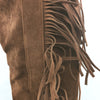 Women's Suede Fringe Over-the-Knee Western Boots 00176812C