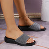 Women's Daily Simple Fine Glitter Flat Slippers 97236852S