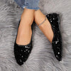 Women's Fashionable Sequined Slip-On Flats 07143243S