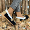 Women's Round-Toe Suede Slip-On Fleece-Lined Flats 66879492C