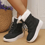 Women's Casual High Top Cotton Shoes Thick Sole Snow Boots 39067736S