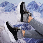 Women's Casual Lace-up Cotton Lined Thick-Soled Snow Boots 56549345S