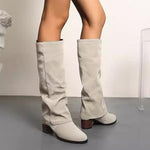 Women's Simple Thick Heel High Boots Knight Boots 60702200S