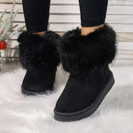 Women's Fur-Lined Short Snow Boots 45671725C