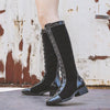 Women's Fashionable Lace-Up Knee-High Knight Boots 42986910S