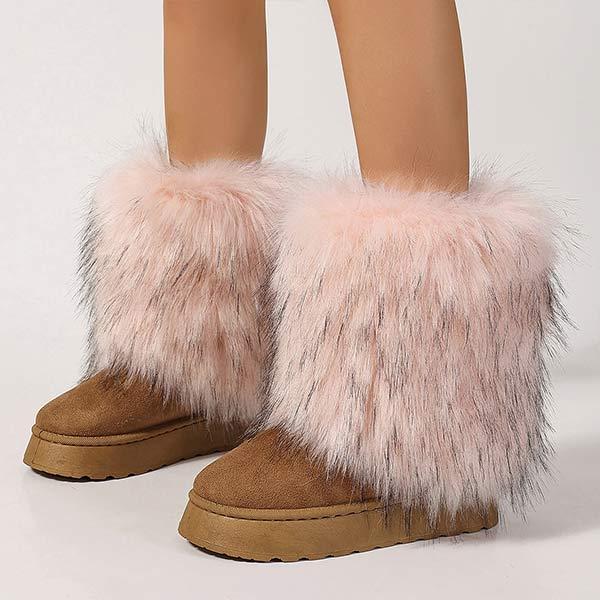 Women's Stylish Warm Fluffy Snow Boots 87035175C