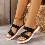 Women's Rhinestone Flat Sandals 14516273C