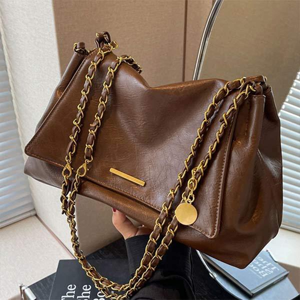 Vintage Chain Large-Capacity Tote Bag 87201233C