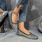 Women's Fashionable Sequined Slip-On Flats 07143243S