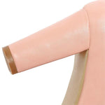 Women's Chunky Heel Sweet Casual Buckle High Heels 67725979C