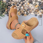 Women's Comfortable Wedge Slide Sandals 08756954C