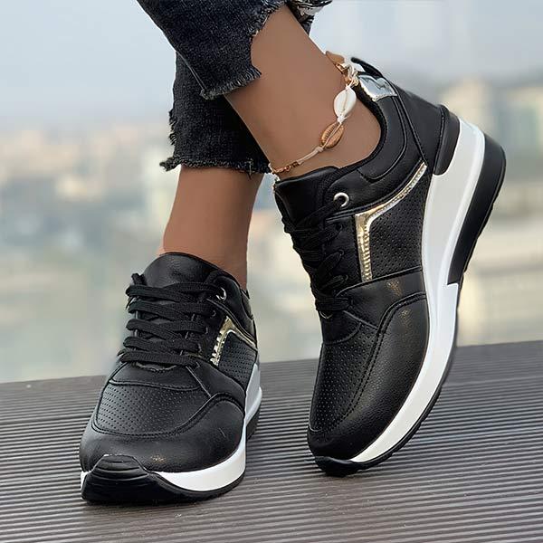 Women's Fashion Lace-Up Casual Sneakers 00888396C