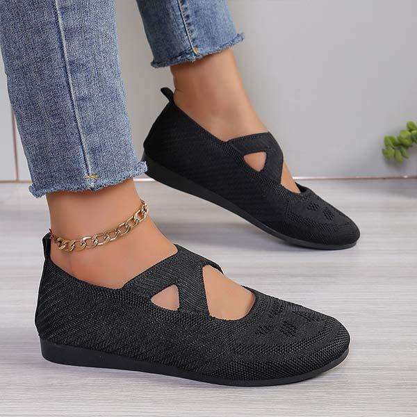 Women's Slip-On Hollow Mesh Casual Shoes 20037644C