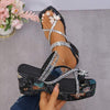 Women's Fashionable Rhinestone Toe-Loop Sandals 00532353C