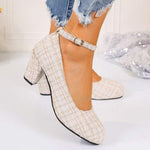 Women's Low-Cut Block Heel Shoes 31300556C