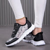 Women's Casual Mesh Glitter Lace-Up Sneakers 55122883S