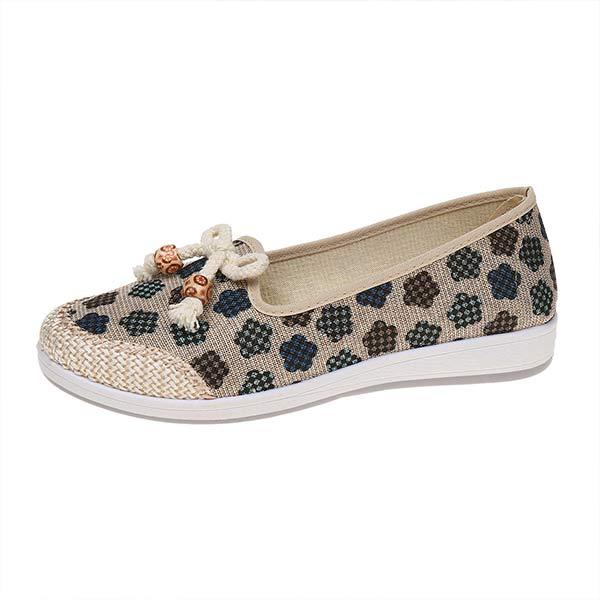 Women's Round-Toe Slip-On Casual Shoes 07052268C