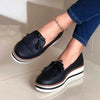 Women's Fashion Tassel Platform Casual Shoes 91279665C