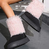 Women's Slip-On Snow Boots with Furry Cuffs 23099854C