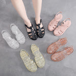 Women's Casual Flat Transparent Jelly Shoes 25382782C