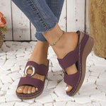 Women's Platform Wedge Slide Sandals 09106838C