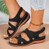 Women's Velcro Strap Wedge Gladiator Sandals 19528409C