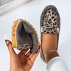 Women's Leopard Print Flat Casual Beanie Shoes 14021070S