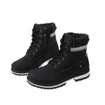 Women's High-Top Padded Work-Style Martin Boots 28132835C