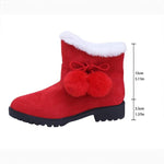 Women's Cute Plush-Lined Short Boots with Fluffy Cuffs 98682670C