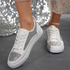 Women's Fashion Sequin Lace-Up Casual Shoes 18257705S