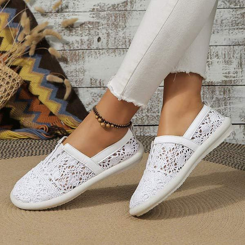 Women's Lace Slip-On Flat Shoes 16878131C