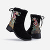 Women's Casual Flower Embroidered Ankle Boots 93576007S